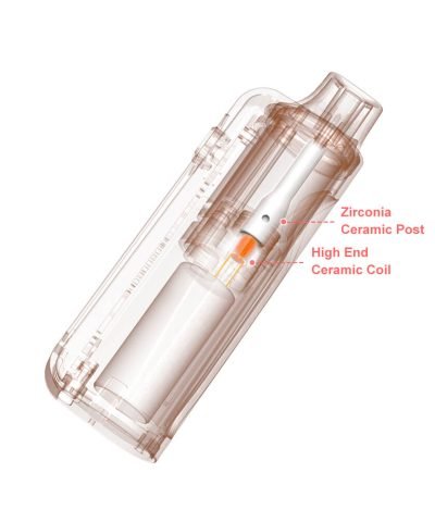 Empty 2 Gram Cartridge Disposable Vape Pen VEGA15 with Zirconia Post