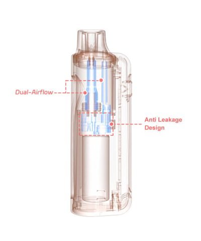 Empty 2 Gram Cartridge Disposable Vape Pen VEGA15 with Zirconia Post airflow structure