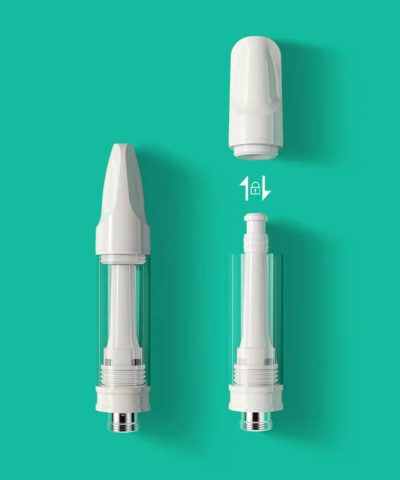 Ceramic 510 Cartridge with 4 intake hole for distillate thc Delta 8 oil press lock