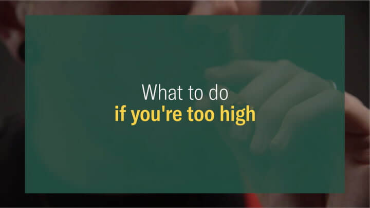 how to come down from a high