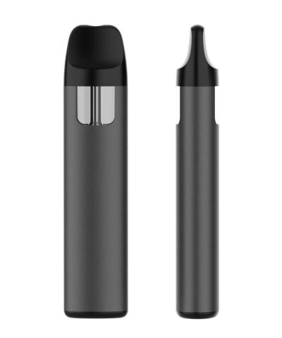 2ml carts Empty Distillate oil disposable vape pen VEGA22 with visible oil window front and side view