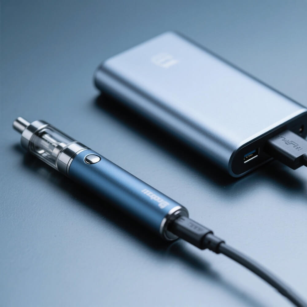 A-vape-battery-plugged-into-a-USB-charger-or-resting-next-to-a-power-bank