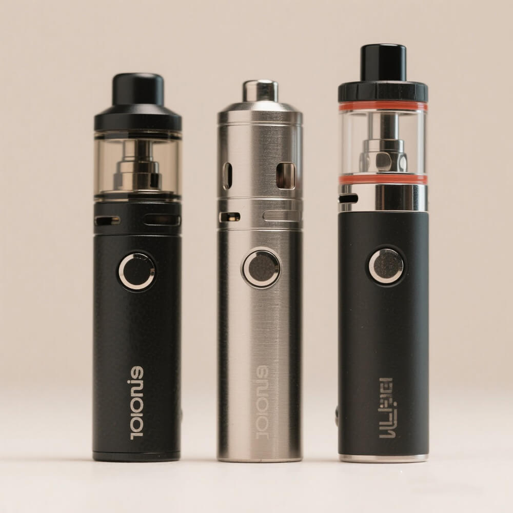 three-different-types-vape-battery--side-by-side-for-comparison-on-a-neutral-battery
