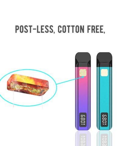 1 gram empty disposable vape cartridge pen VEGA03 Postless design